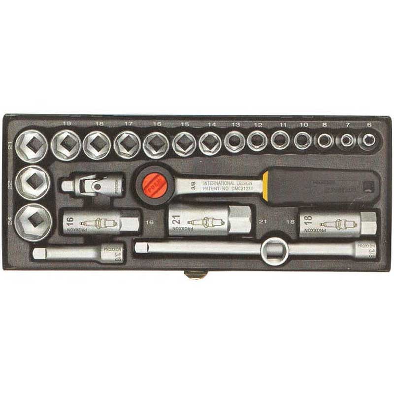Ključ nasadni u setu 3/8"6-24 Proxxon