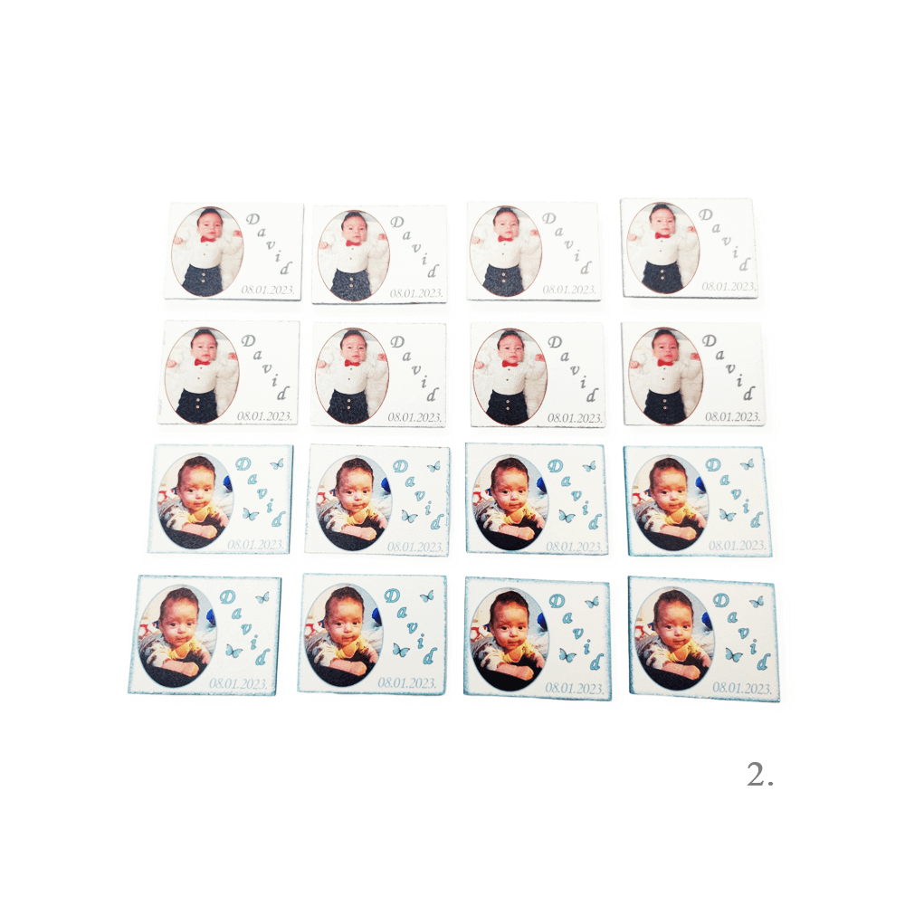 Personalizirani magneti s fotografijo – popolno darilo in zahvala za krst, rojstni dan ali posebne priložnosti - 2. - 12498
