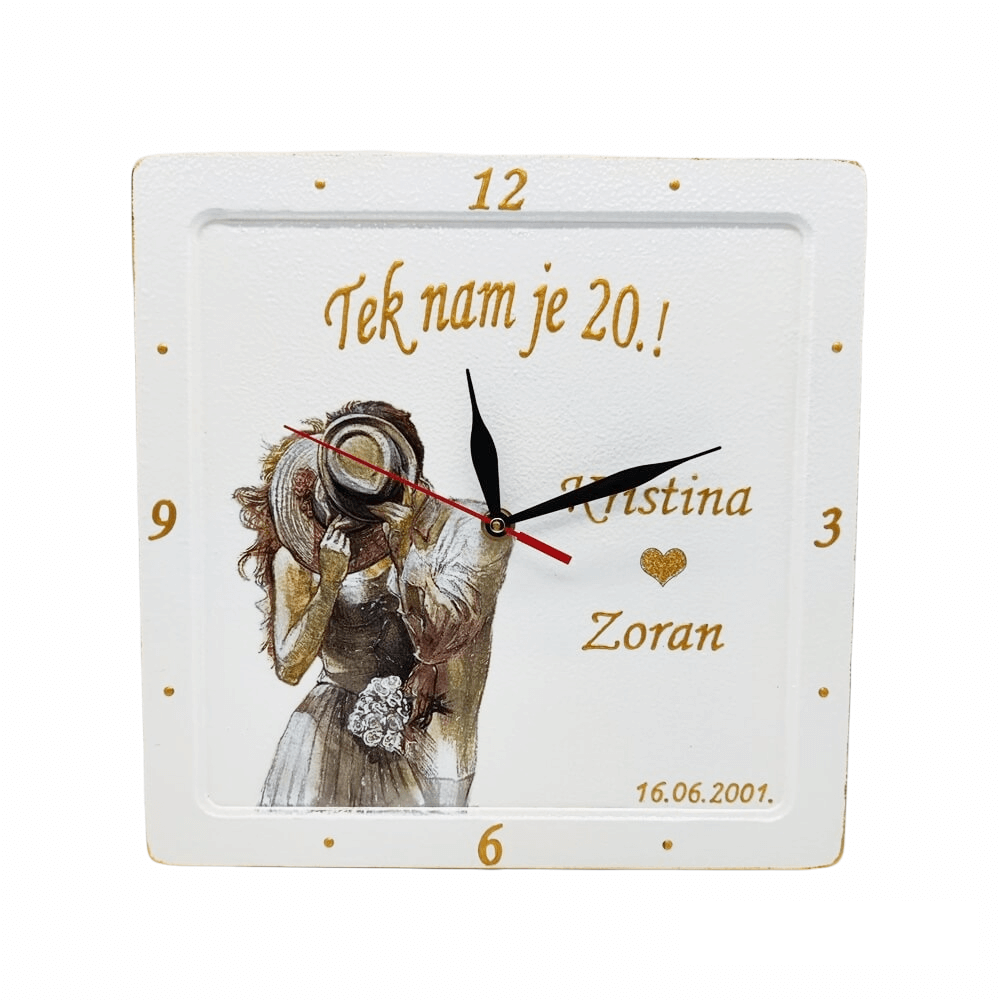 Personalizirana ura za srebrno poroko – darilo za 25 let zakona - 6. 1703