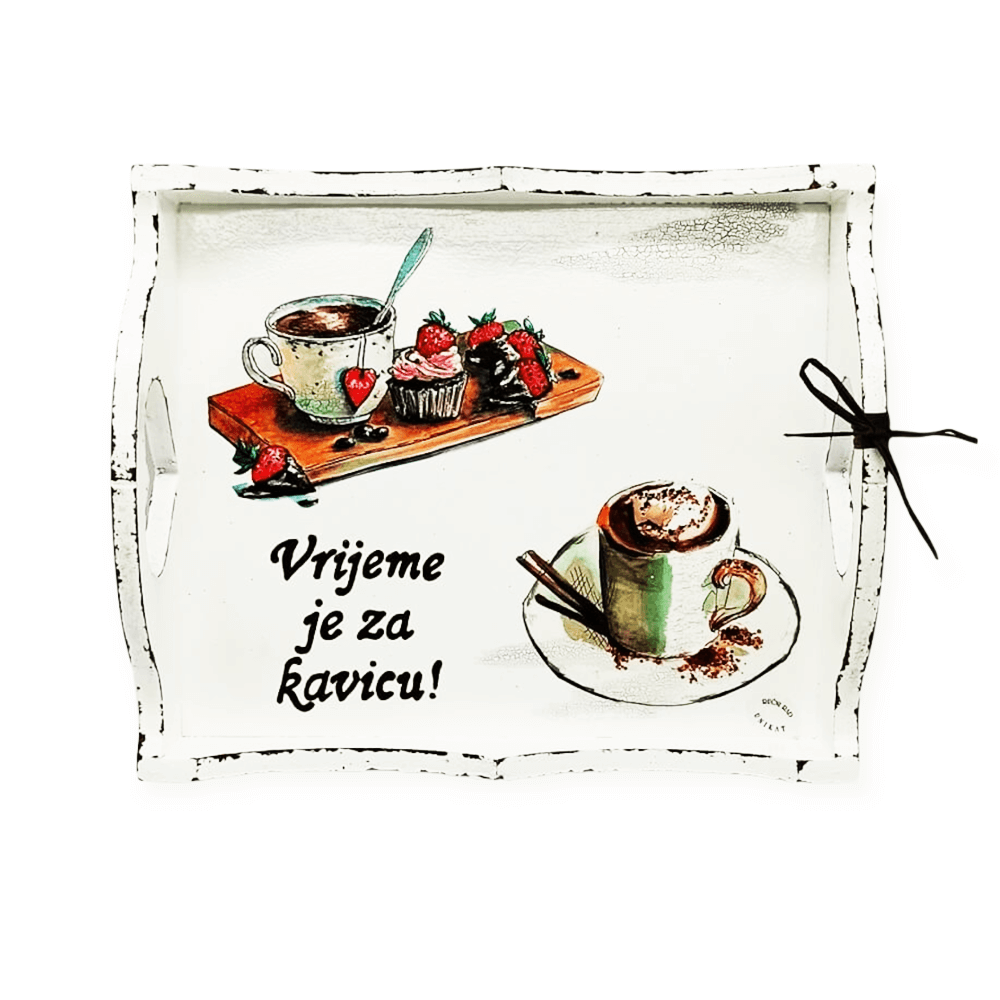 Čas na kávu! Podnos Š16028