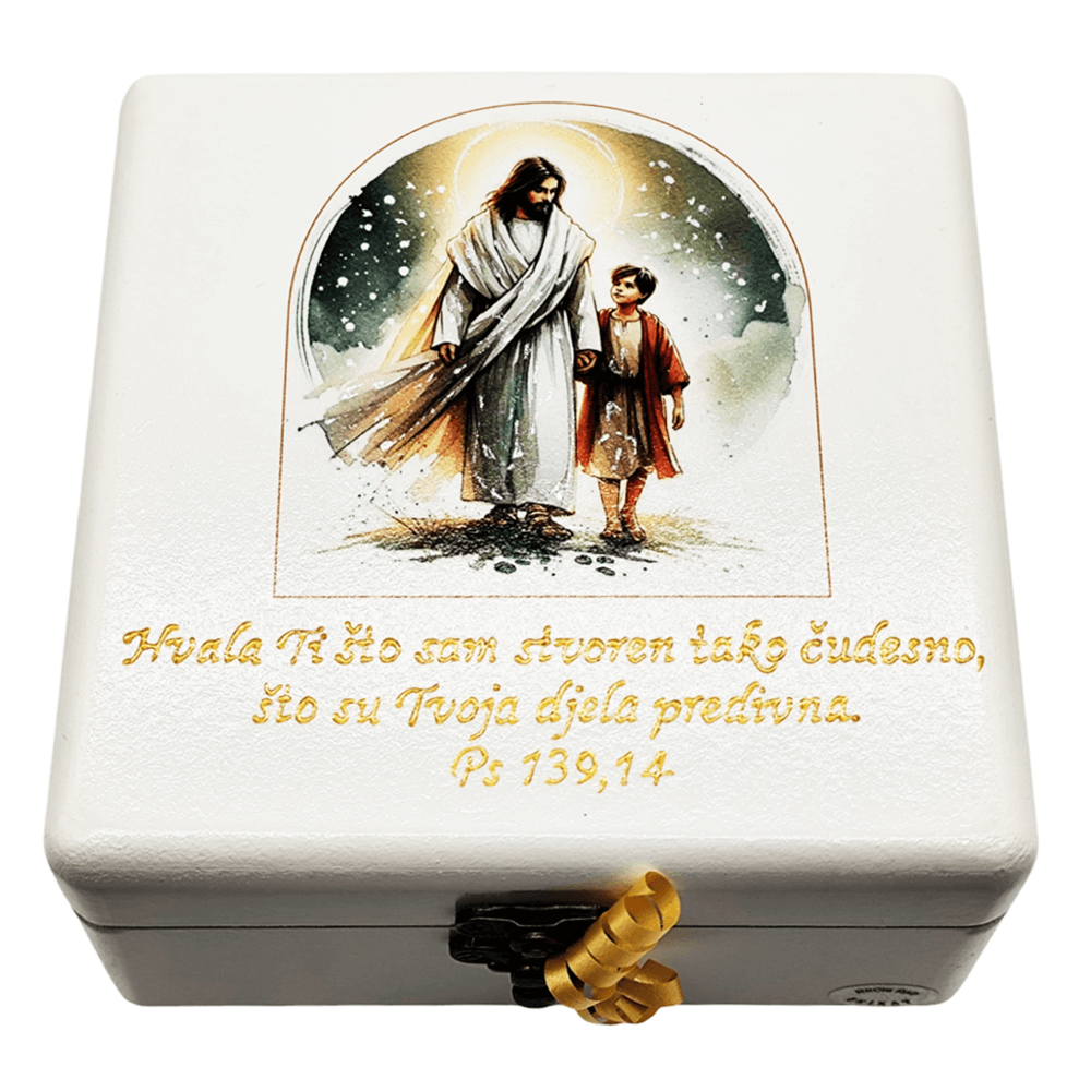 Personalizirane unikatne škatle spominov za prvo obhajilo - 2. 16x16x10cm -165212