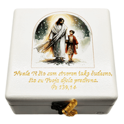 Personalizované unikátní Krabičky na vzpomínky k Prvnímu přijímání - 2. 16x16x10cm -165212