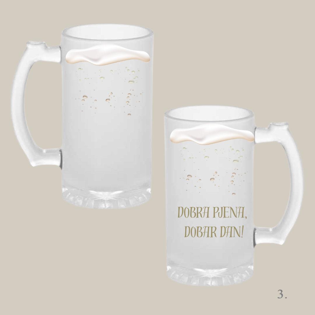 Personalizirane krigle za pivo – Unikatan poklon za rođendan, momačku, godišnjicu....