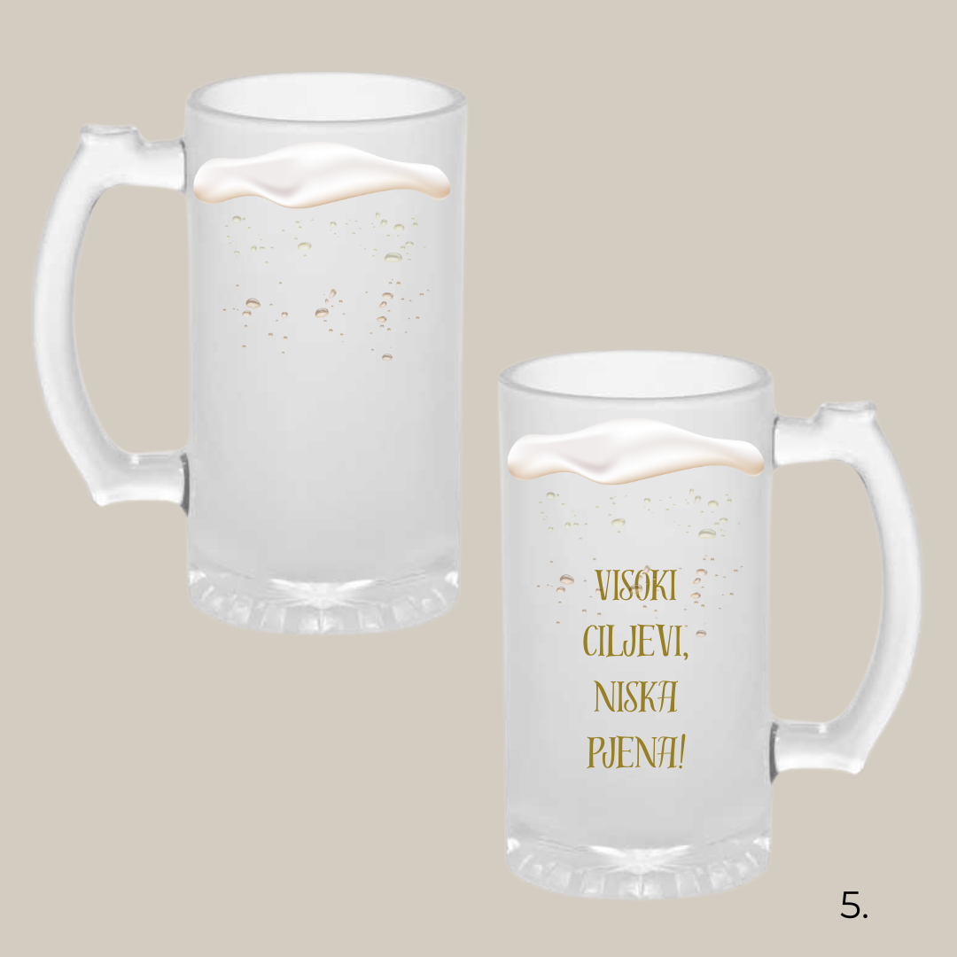 Personalizirane krigle za pivo – Unikatan poklon za rođendan, momačku, godišnjicu....