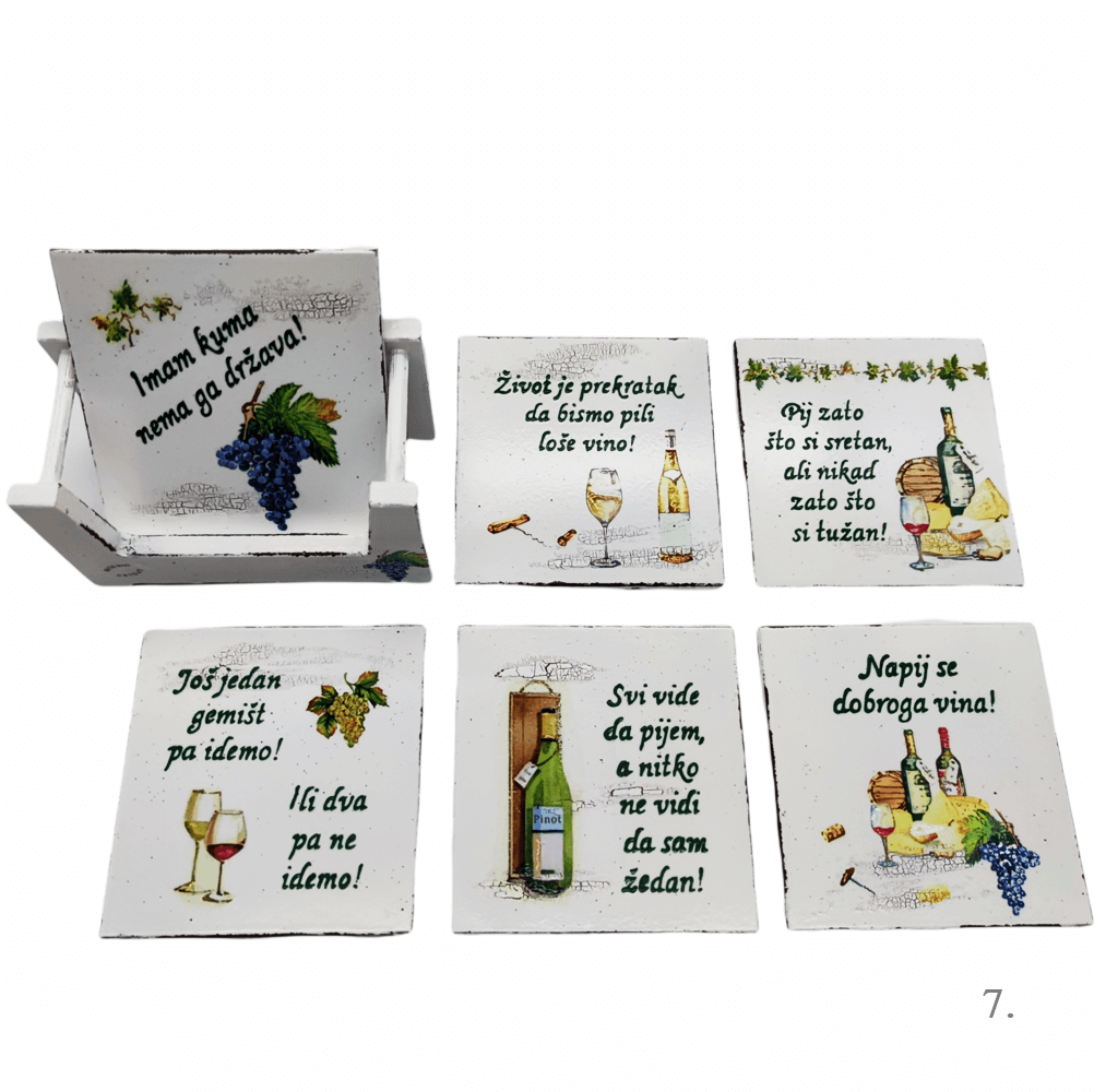 Originální personalizované podtácky pod sklenice – perfektní dárek pro fotbalisty, lovce, rybáře a kutily - 7. - 16314