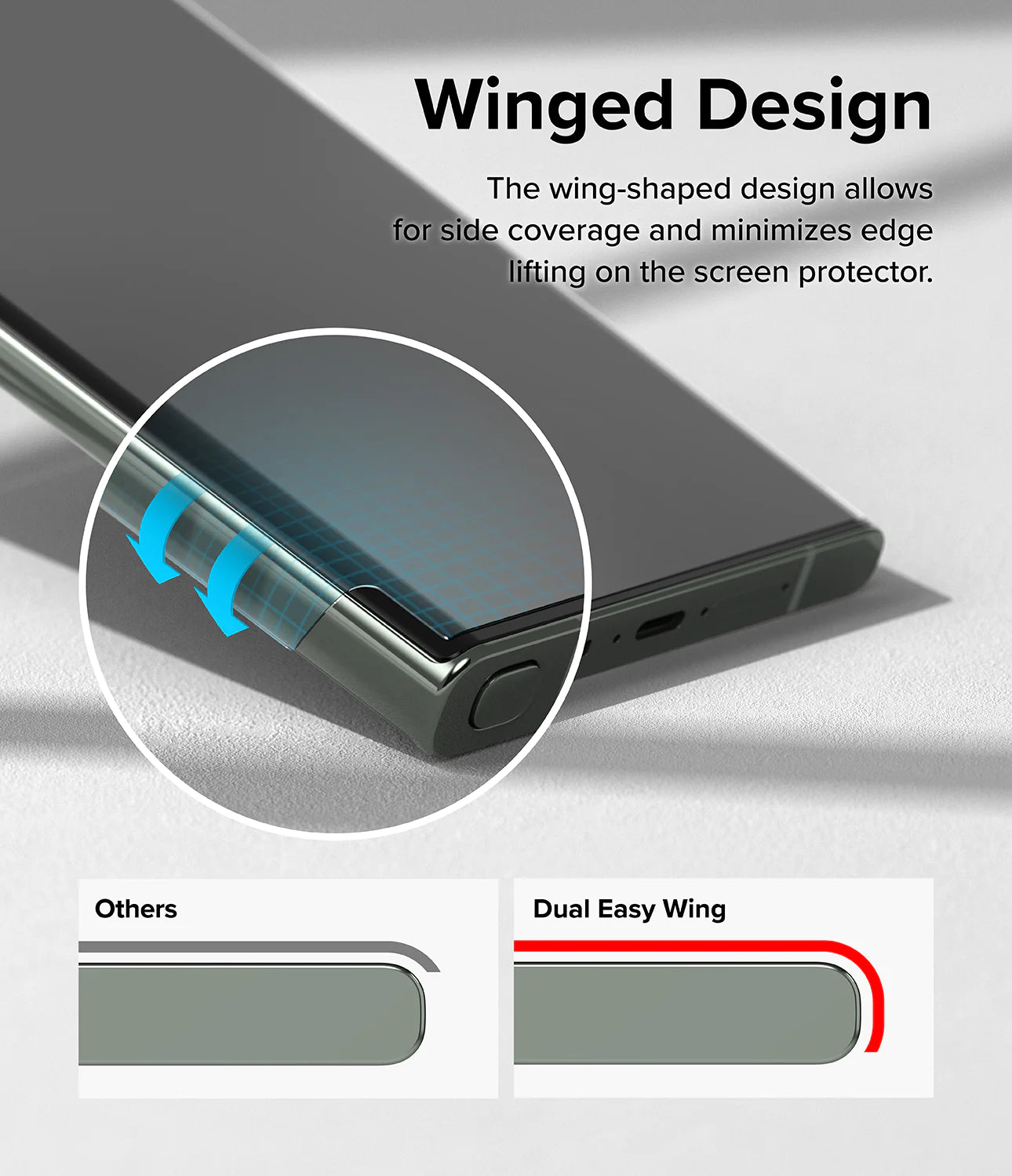 Ringke - Dual Easy WingFull (2 kom) za Samsung Galaxy S23 Ultra - prozirno