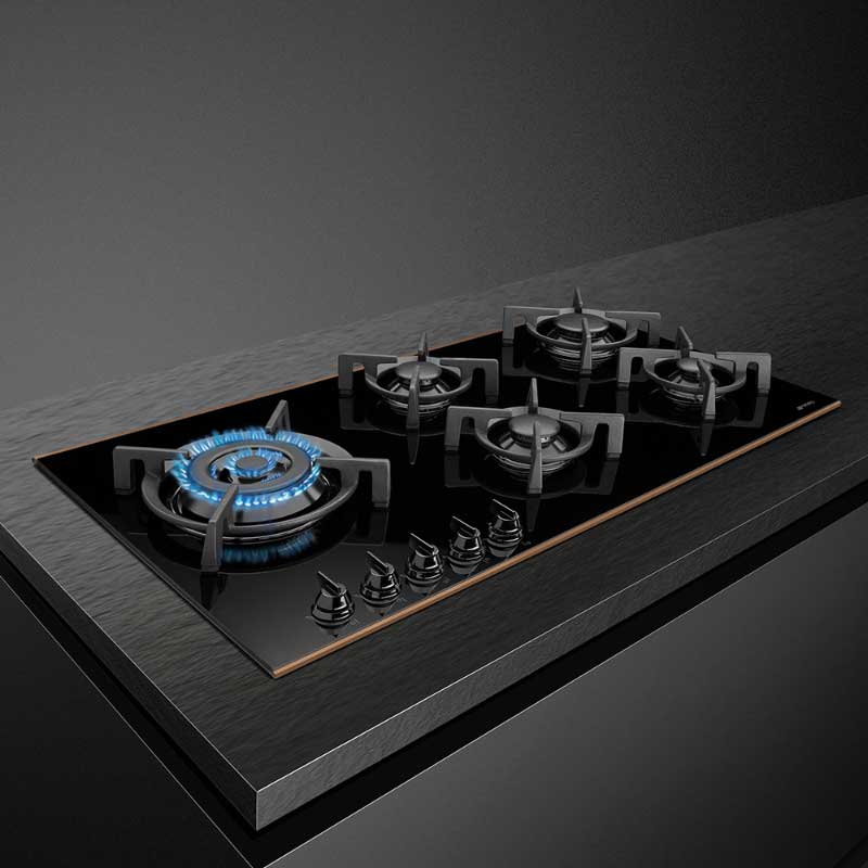 Smeg PV695LCNR Plinska ugradbena ploča