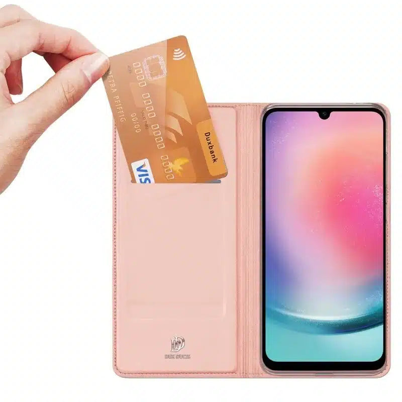 DUX DUCIS Skin Pro – preklopna torbica za Samsung Galaxy A25 5G-roza