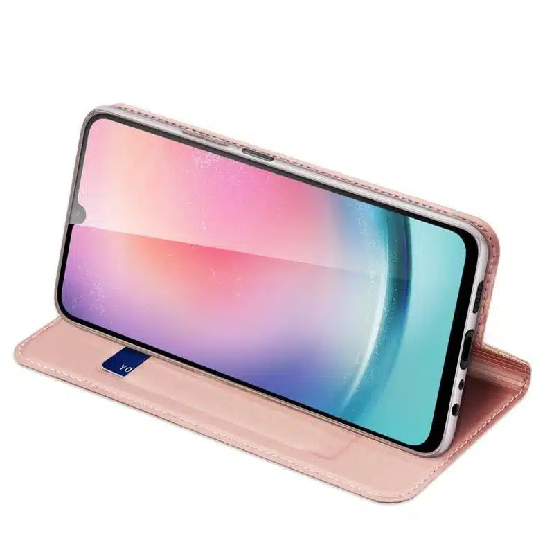 DUX DUCIS Skin Pro – pouzdro typu kniha pro Samsung Galaxy A25 5G-růžová