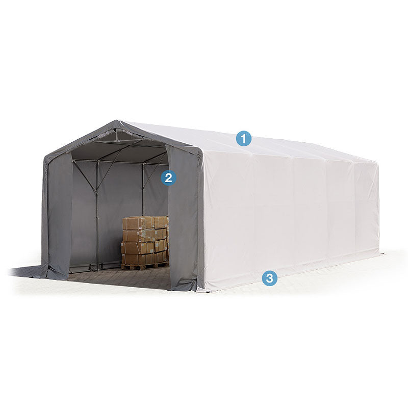 Skladišni šator PRIME PLUS 5x10x3,0 m 720 g/m²