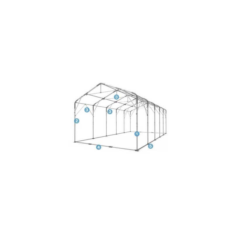 Skladišni šator PRIME 8x12x3,0 m 550 g/m²