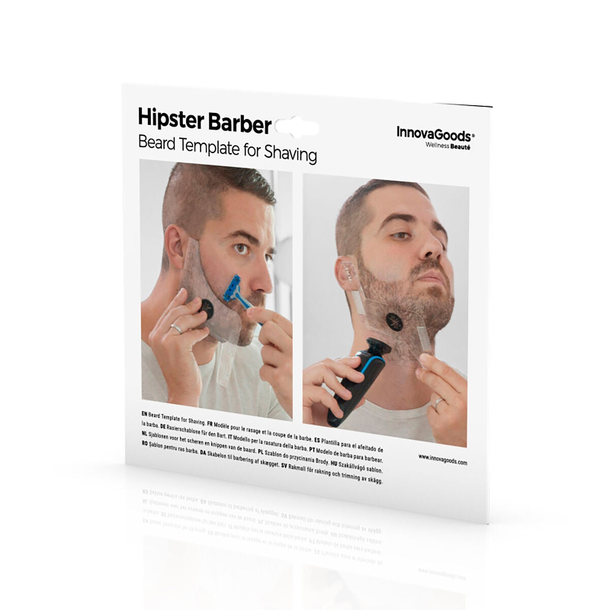 Predložak za Brijanje Brade Hipster Barber InnovaGoods