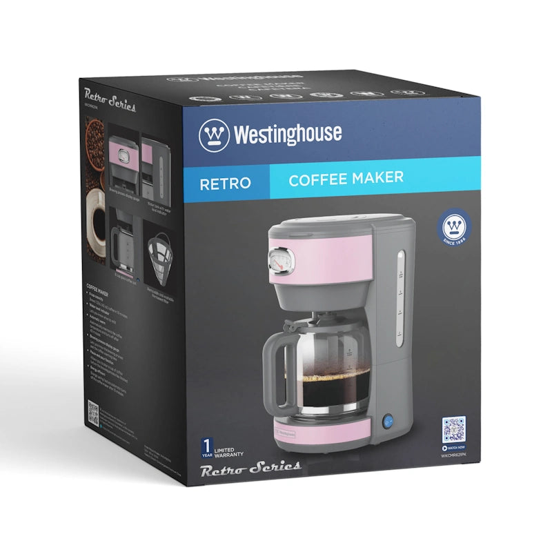 Westinghouse Retro Pink filter coffee maker