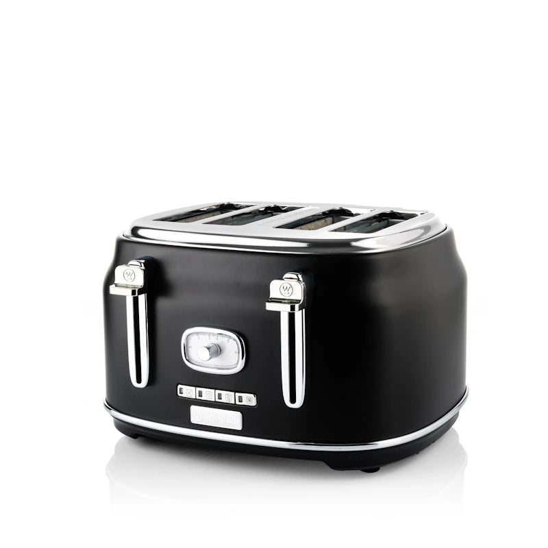 Westinghouse Retro Black 4 Slice toaster