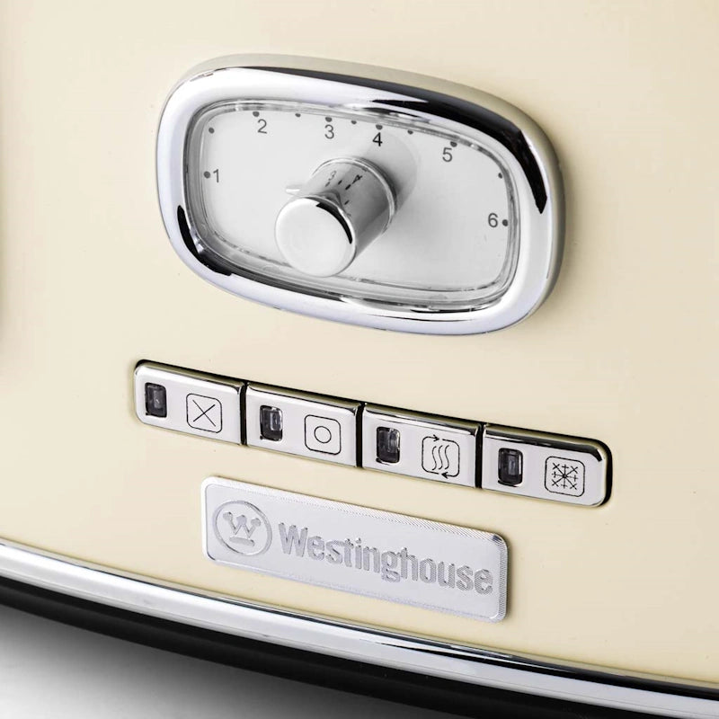 Westinghouse Retro White 4 Slice opekač kruha