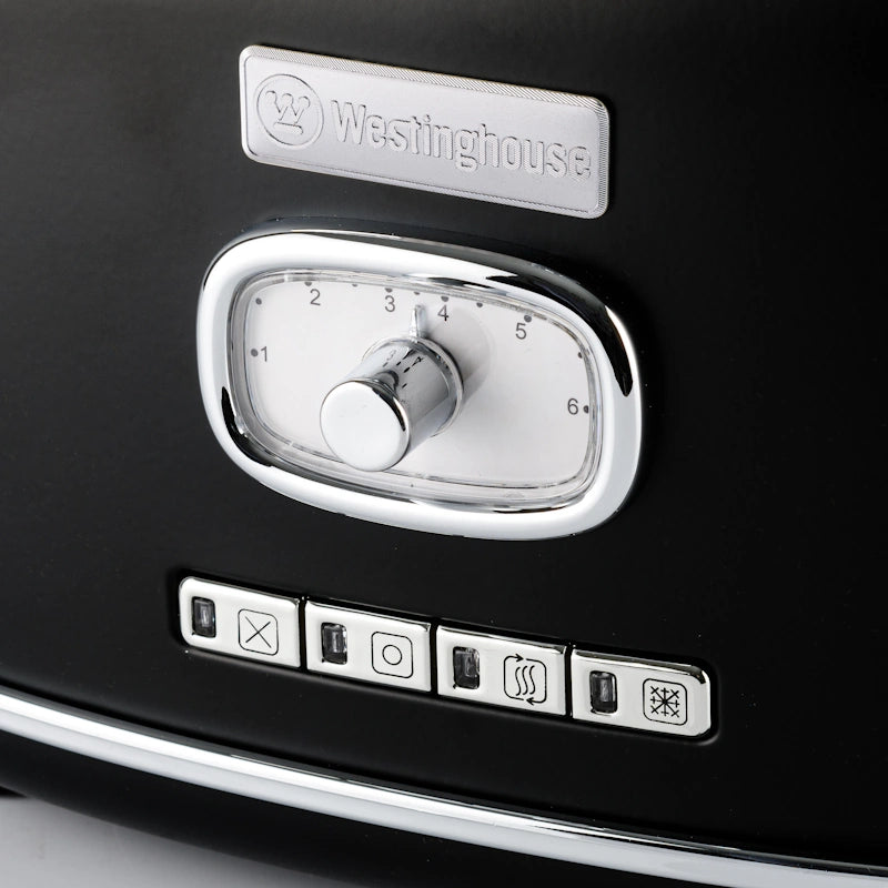 Westinghouse Retro Black toaster za 2 rezini