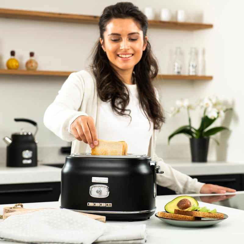 Westinghouse Retro Black toaster za 2 rezini