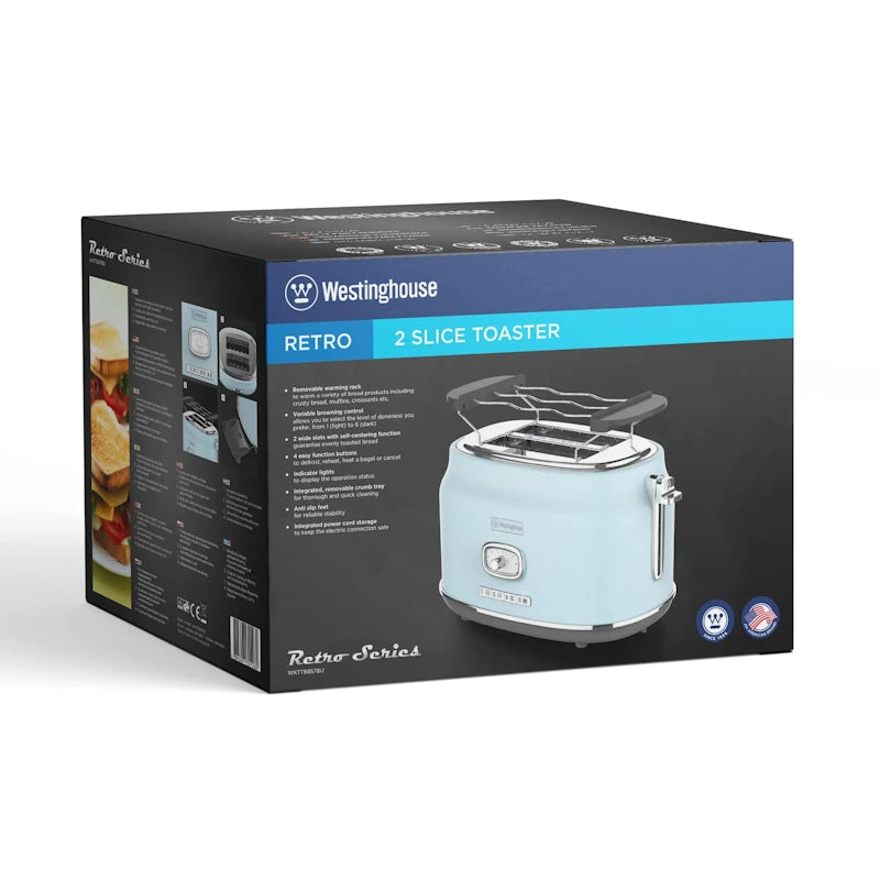 Westinghouse Retro Blue 2 Slice toaster