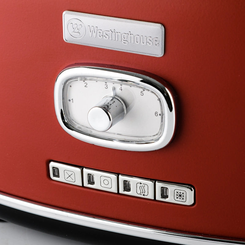 Westinghouse Retro Red 2 rezini opekač kruha