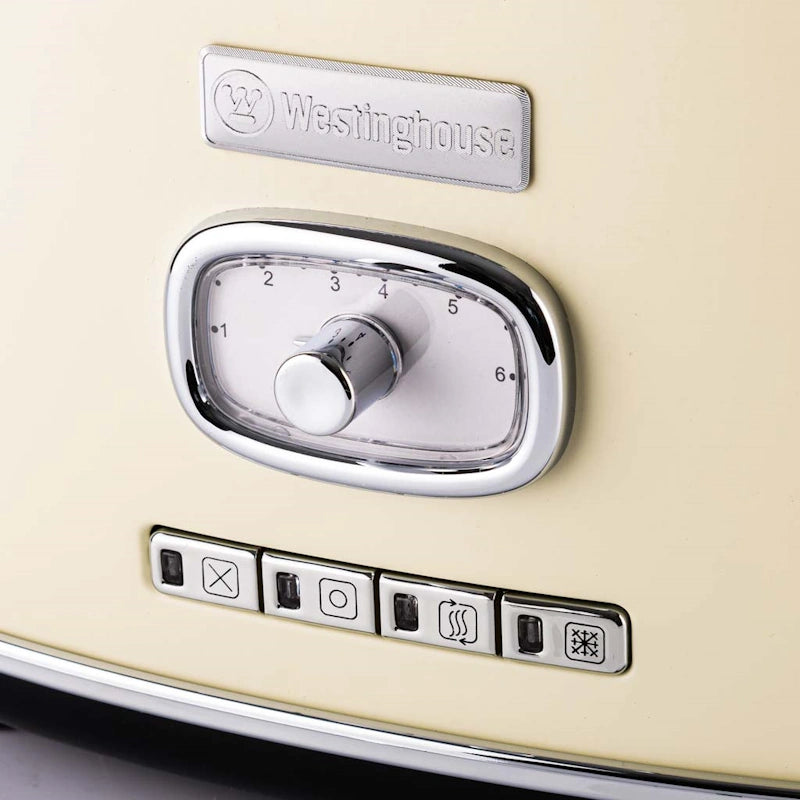 Westinghouse Retro White 2 Slice Toaster