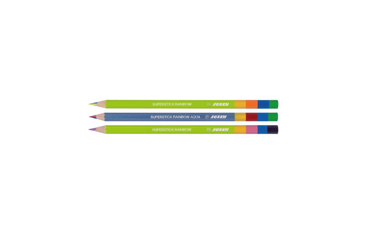 Drvene bojice Jolly Superstick RAINBOW, 3 kom u blisteru