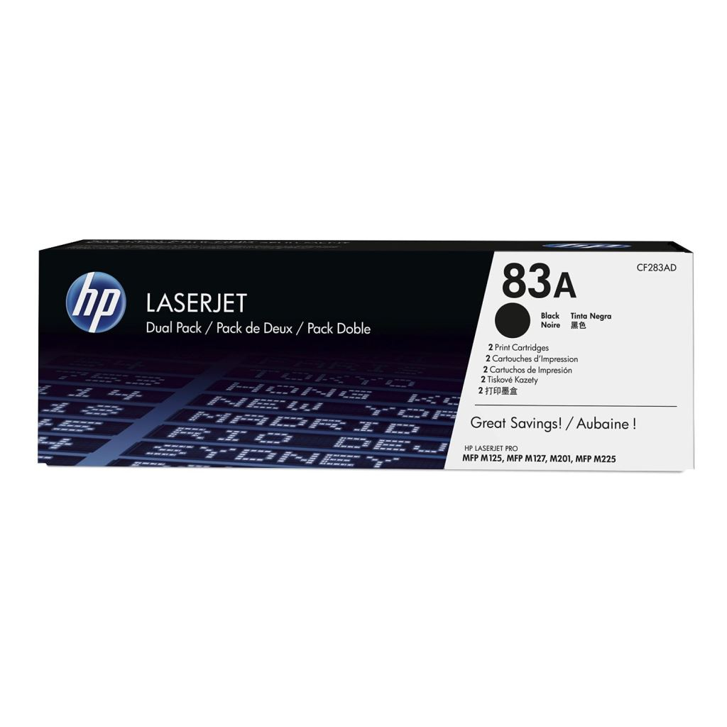 HP 83A 2-pack Black Original LaserJet Cartridges toner 2 kom Crno