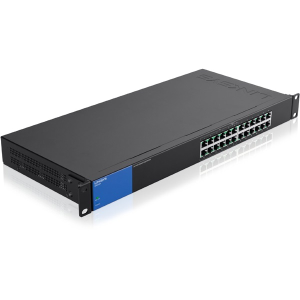 Linksys LGS124 Neupravljano L2 Gigabit Ethernet (10/100/1000) 1U Crno