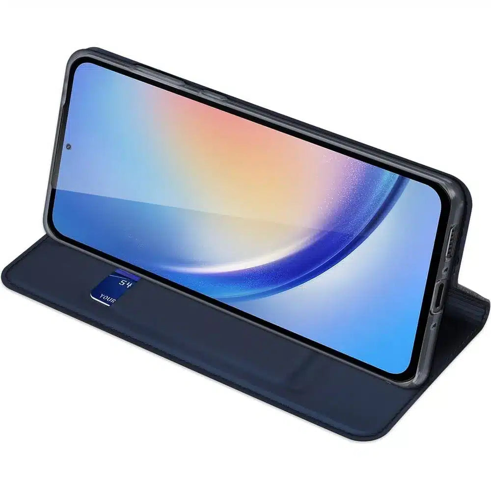 DUX DUCIS Skin Pro – pouzdro s flipem pro Samsung Galaxy A35 modré