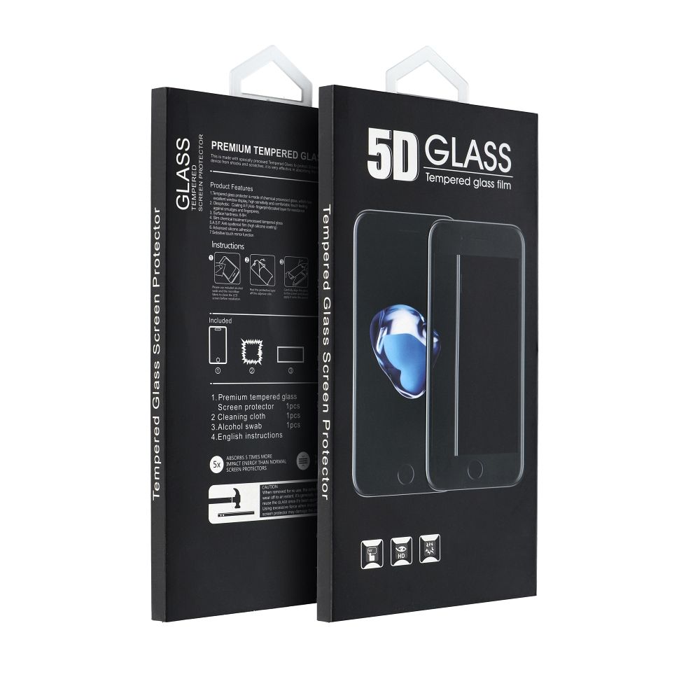 5D Full Glue Tempered Glass - za Samsung Galaxy A14 4G / A14 5G crno