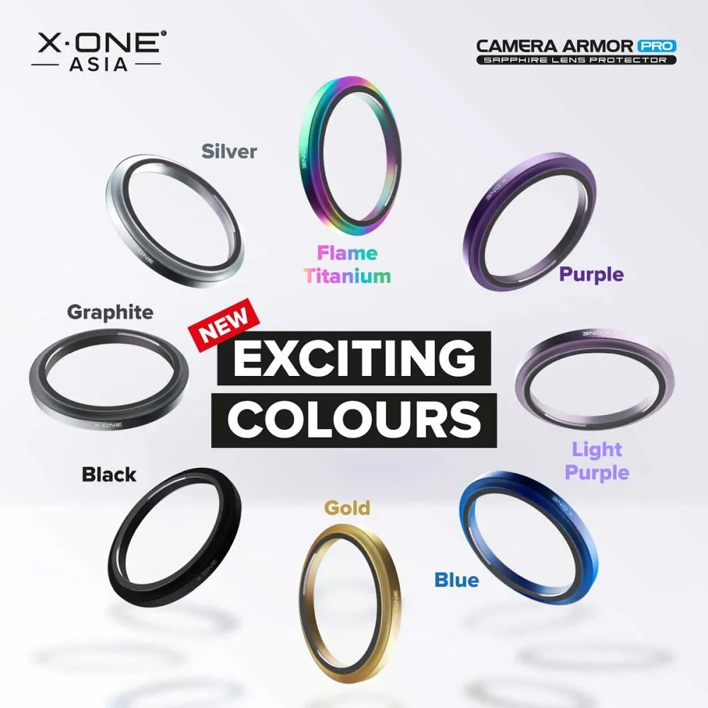 X-ONE safirno staklo za objektiv kamere Camera Armor Pro – za iPhone 15 /15 Plus srebrno