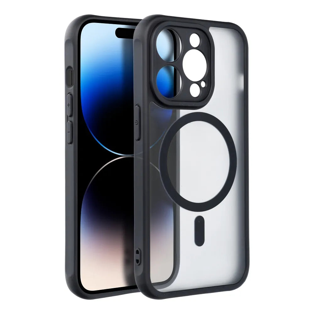 Full Matte Mag Cover maska kompatibilna s MagSafe za iPhone 12 crna
