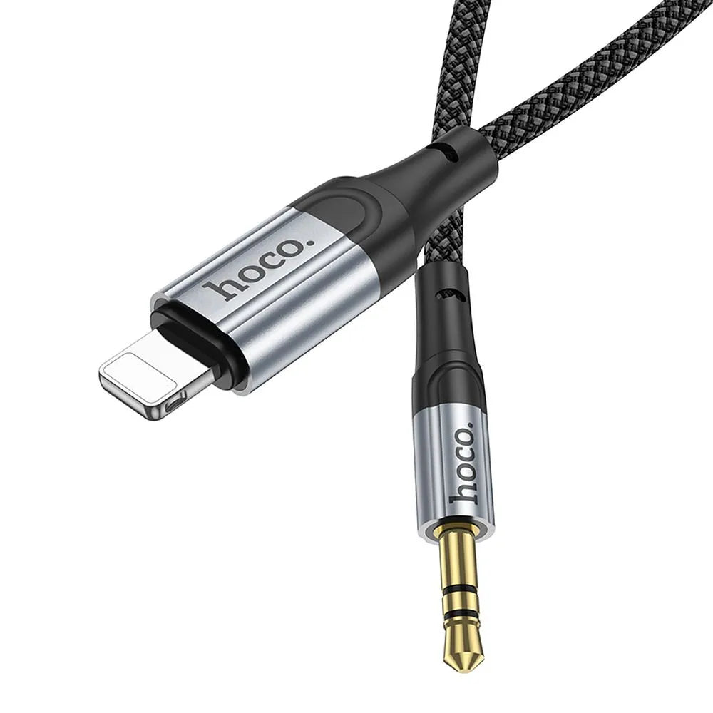 AUX kabel Lightning na Jack 3.5mm Hoco 1m UPA26 černý