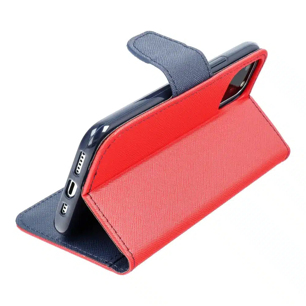 Fancy Book futrola za MOTOROLA MOTO G14 crvena / tamnoplava