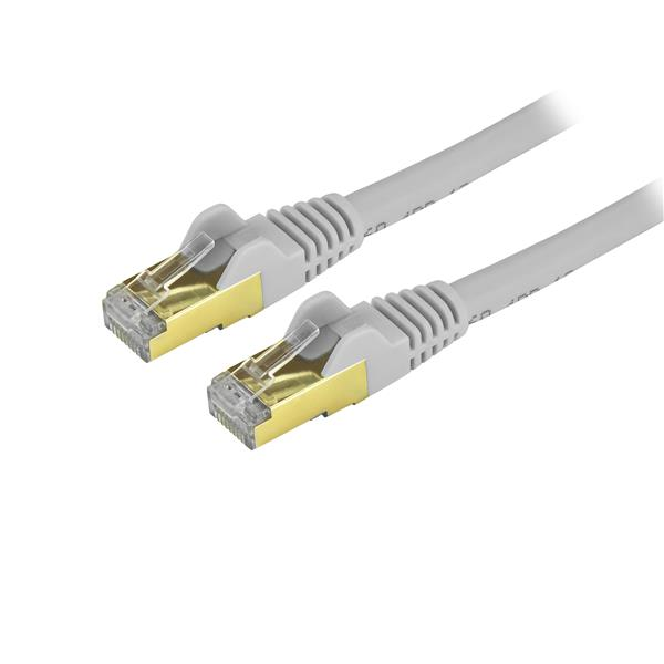 StarTech.com 6ASPAT50CMGR kabel za umrežavanje Sivo 0,5 m Cat6a U/FTP (STP)