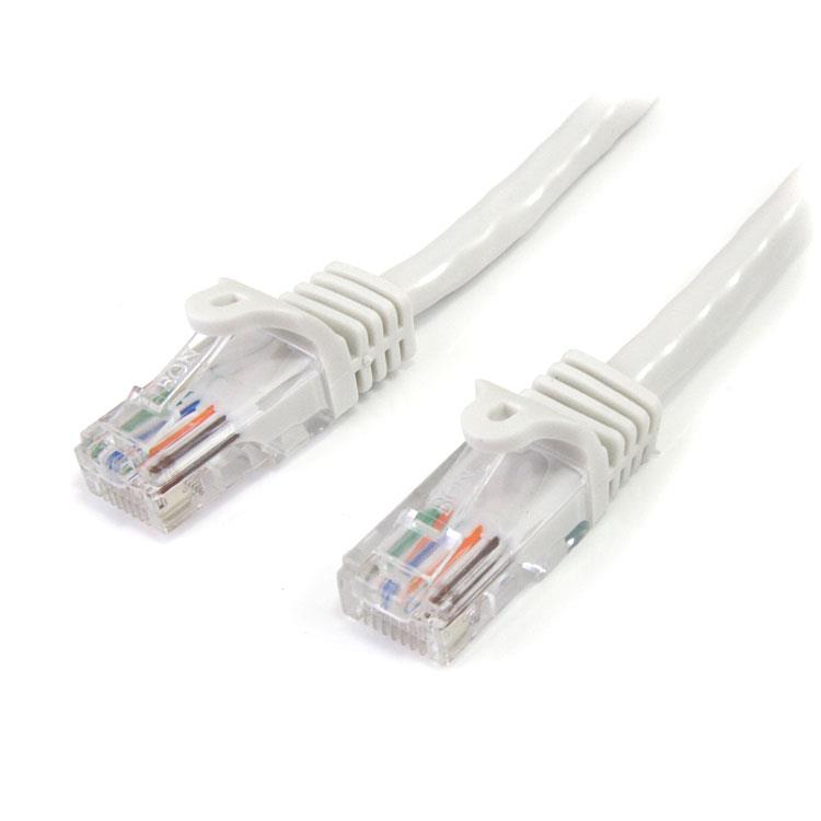 StarTech.com 45PAT1MWH kabel za umrežavanje Bijelo 1 m Cat5e U/UTP (UTP)