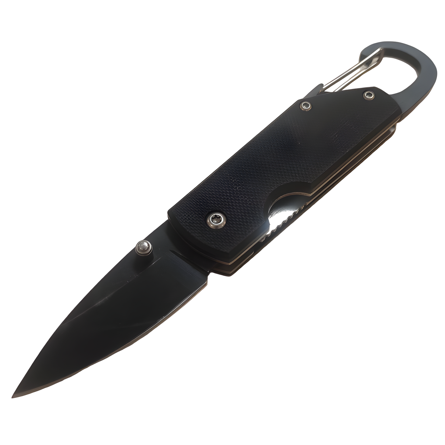 Vanjski sklopivi nož s karabinom - 15,5 / 10cm KP26561