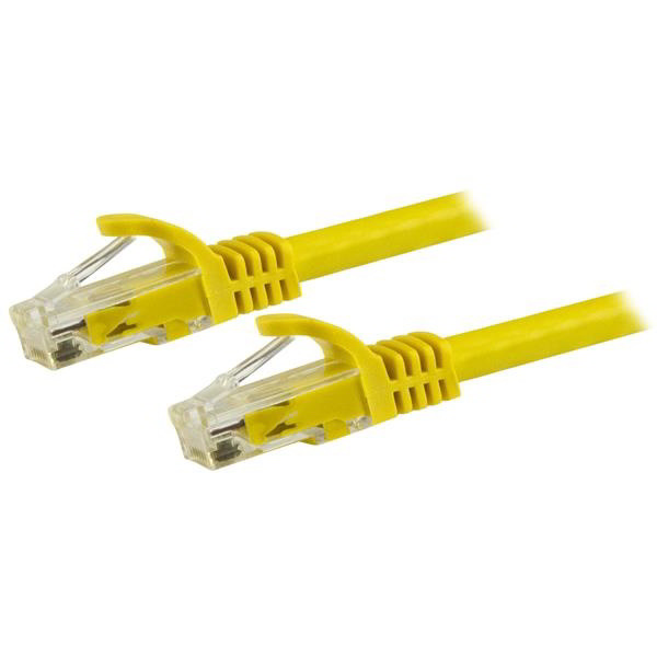 StarTech.com N6PATC1MYL kabel za umrežavanje Žuto 1 m Cat6 U/UTP (UTP)