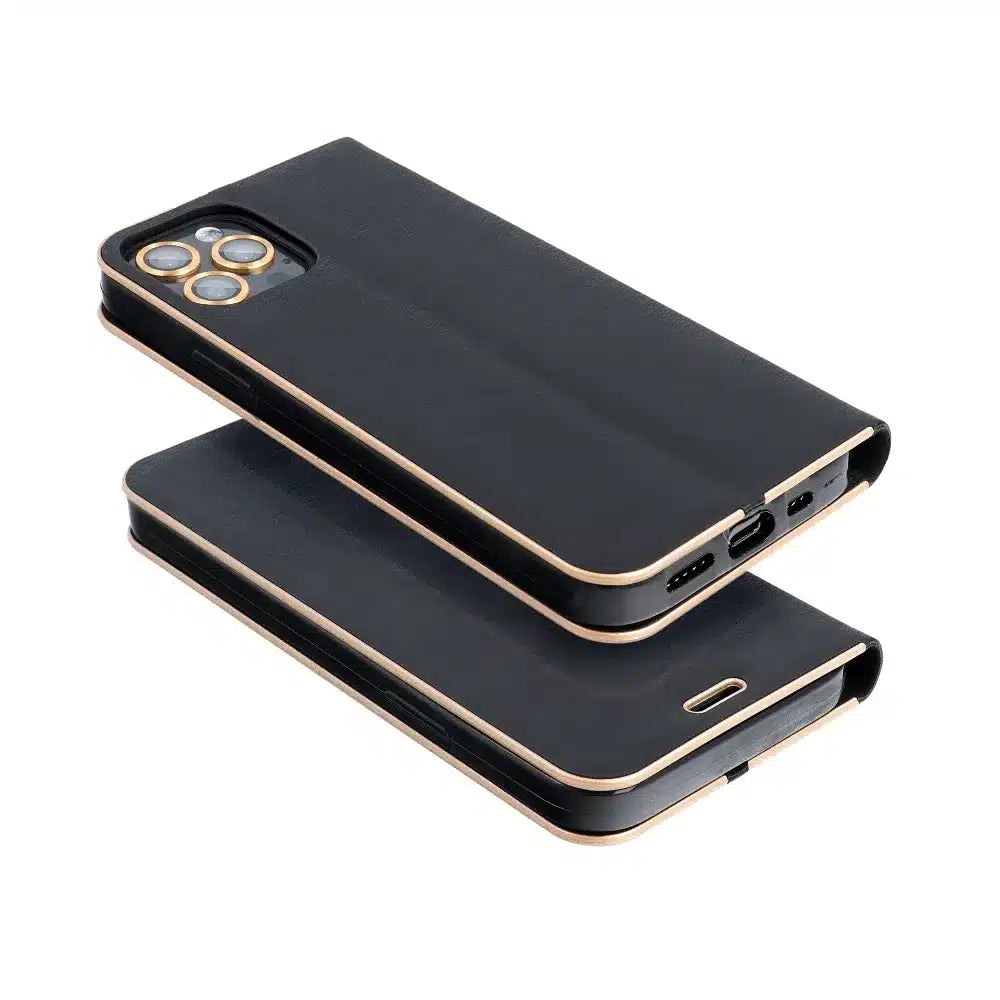 LUNA Book Gold pouzdro pro XIAOMI Redmi NOTE 12S černé