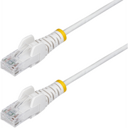 StarTech.com N6PAT250CMWHS kabel za umrežavanje Bijelo 2,5 m Cat6 U/UTP (UTP)
