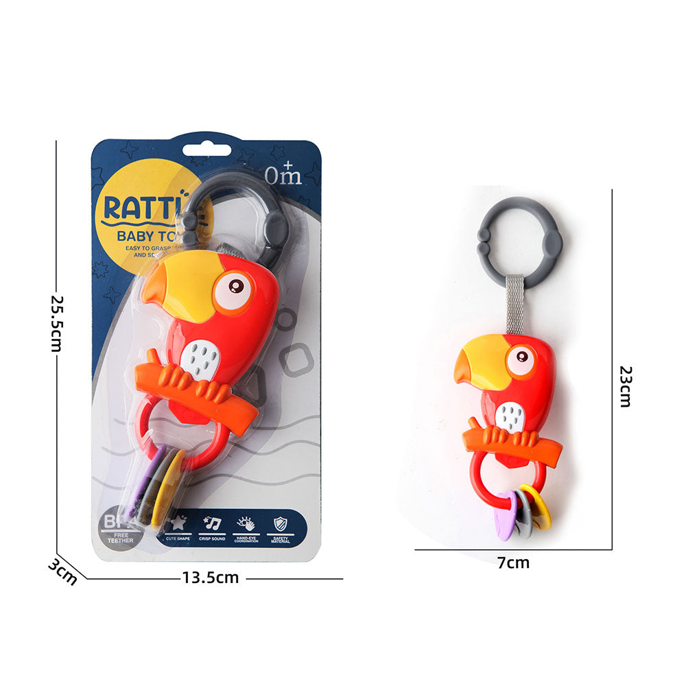 Baby zvečka Animal Rattle Papagaj
