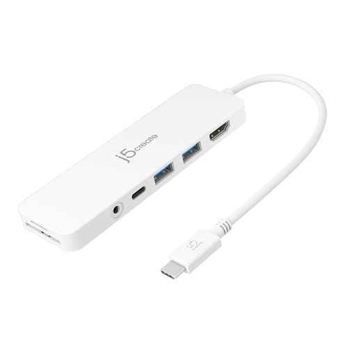 j5create JCD373 USB 3.2 Gen 1 (3.1 Gen 1) Type-C Bijelo