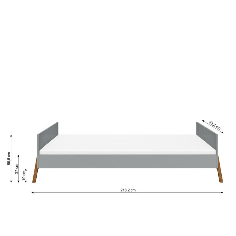Bellamy Lotta Junior krevet 200×90 cm, grey
