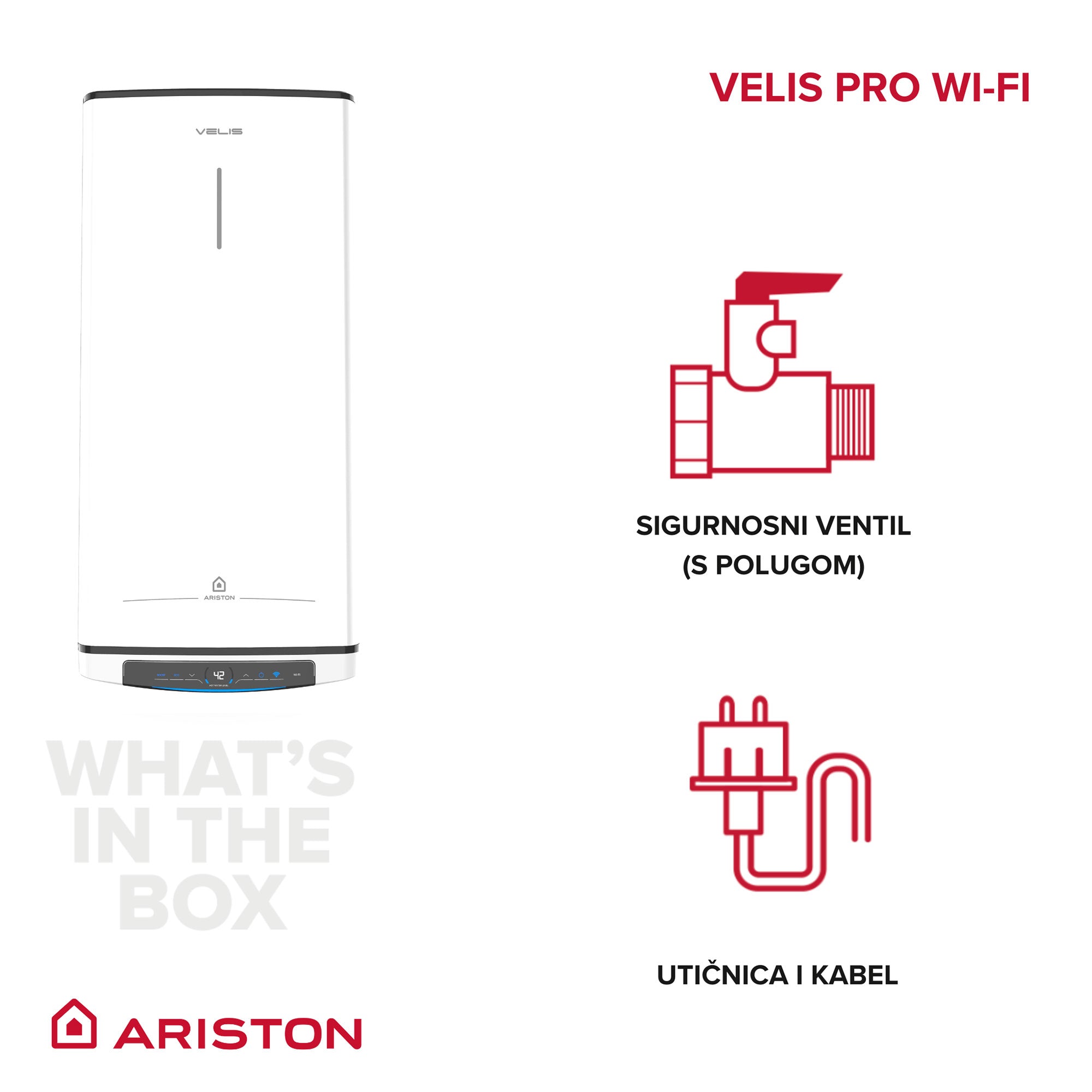 Bojler Ariston Velis Pro WI-FI 100L