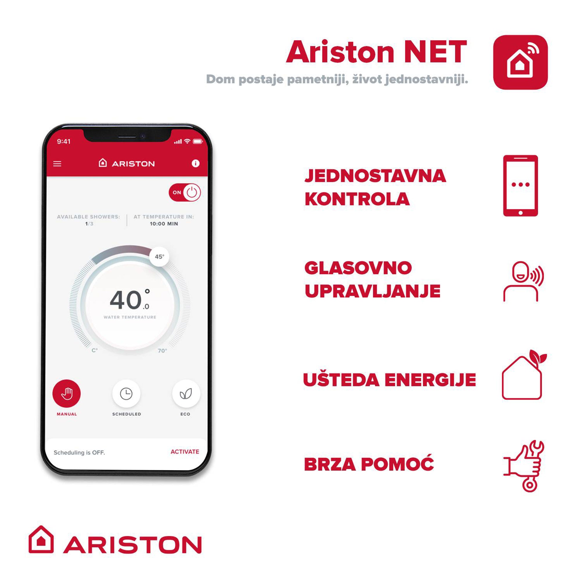 Bojler Ariston Velis Tech WI-FI 100L