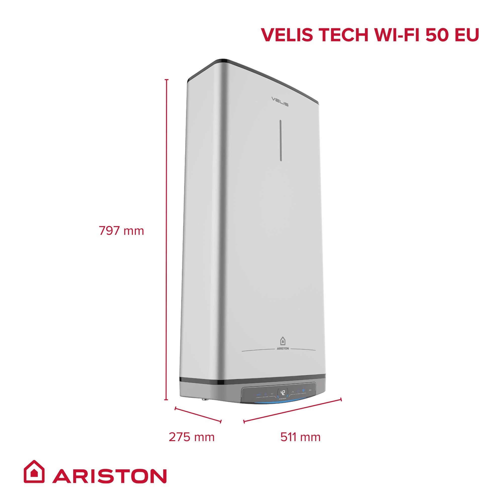 Bojler Ariston Velis Tech WI-FI 50L