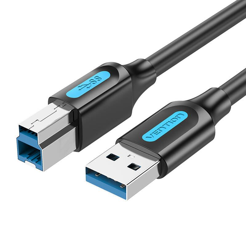 Vention COOBI USB kabel 3 m USB 3.2 Gen 1 (3.1 Gen 1) USB A USB B Crno