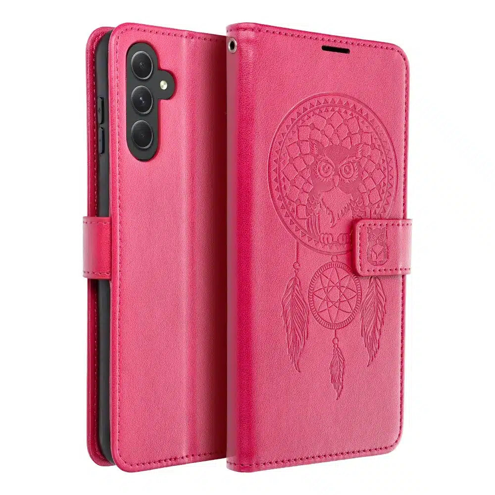 MEZZO Book case preklopna torbica za SAMSUNG GALAXY A14 4G / A14 5G dreamcatcher magenta