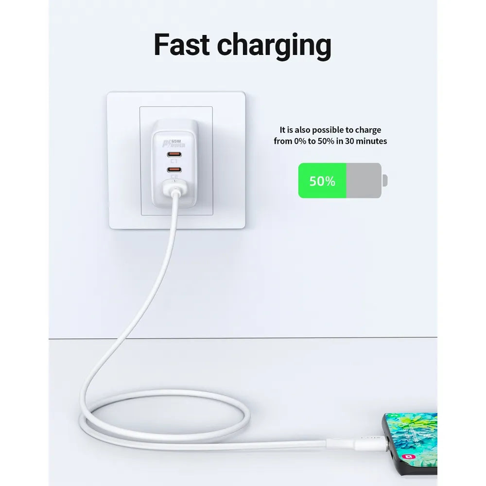 ACEFAST kabel USB A na Type C 3A C2-04 silikonový 120 cm bílý