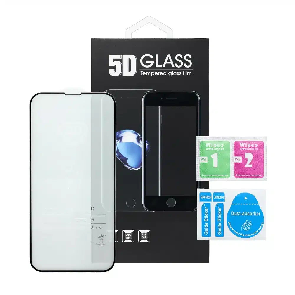 5D Full Glue Tvrzené Sklo - pro Xiaomi Redmi Note 10 5G černé