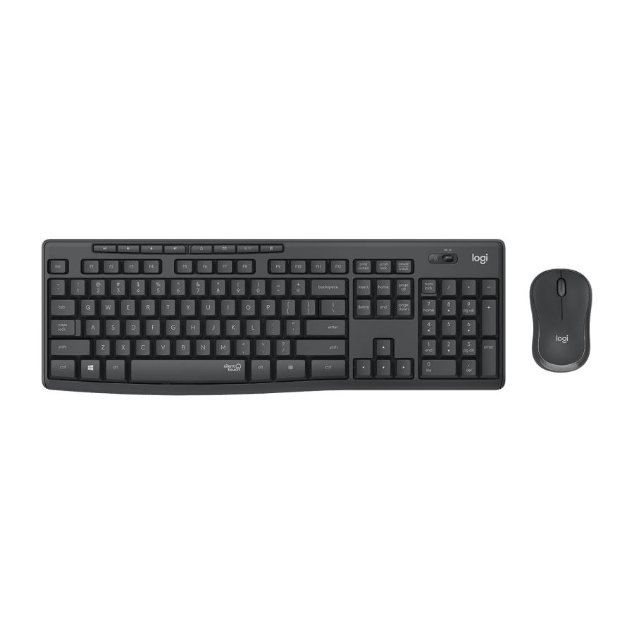 Logitech MK295 Silent Wireless Combo tipkovnica Miš priložen USB QWERTY US Međunarodna Grafit